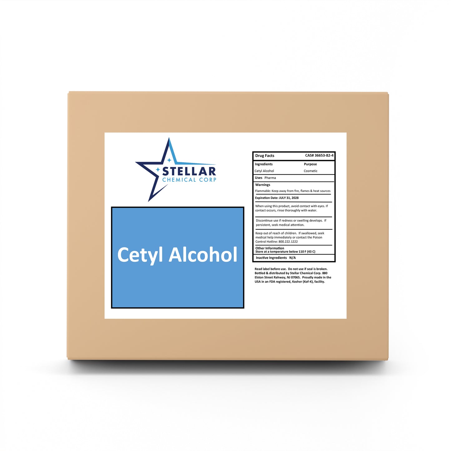 Cetyl Alcohol | Cosmetic Grade | Emulsifier & Thickener
