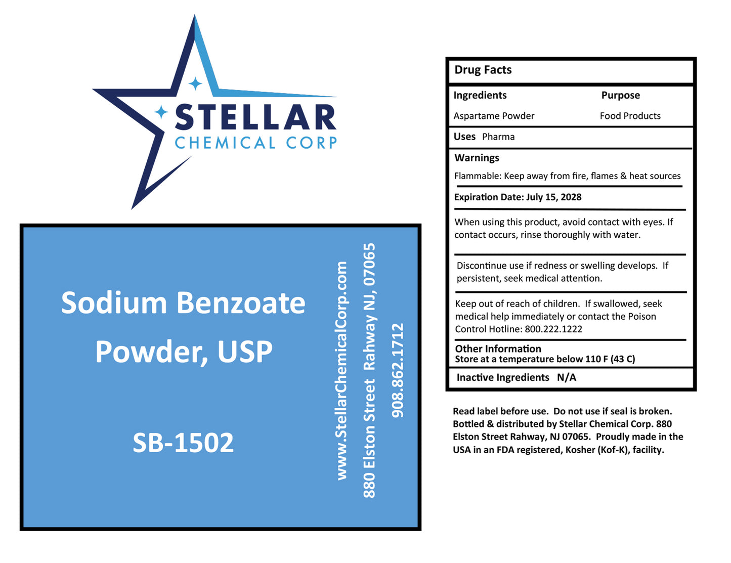 Sodium Benzoate Powder | USP Grade