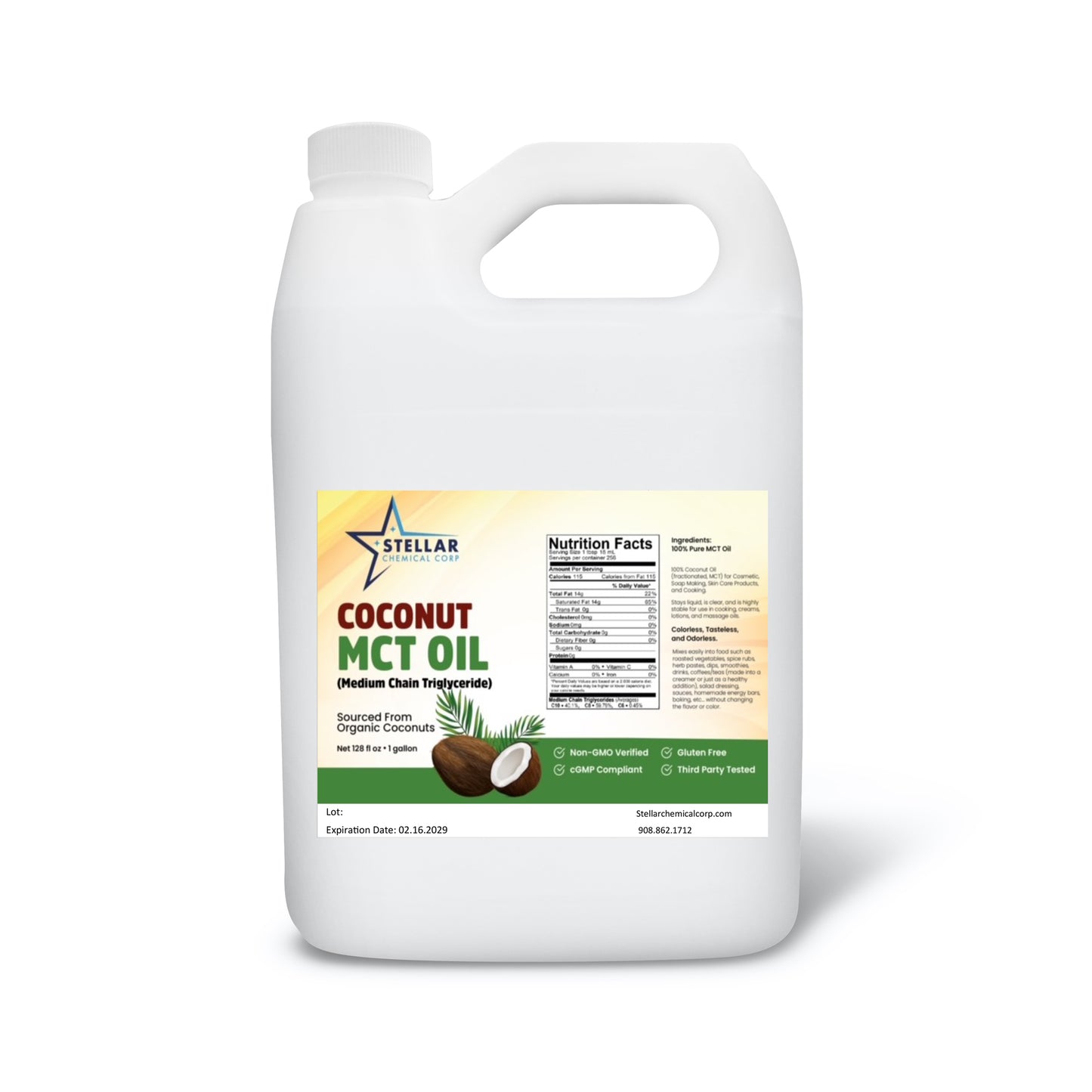 MCT Oil | Fractionated Coconut Oil | Food Grade