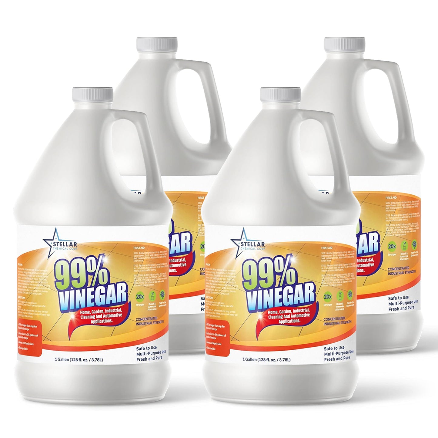 99% Pure Vinegar | 100% Natural Cleaner | Dilutes to 20 Gallons