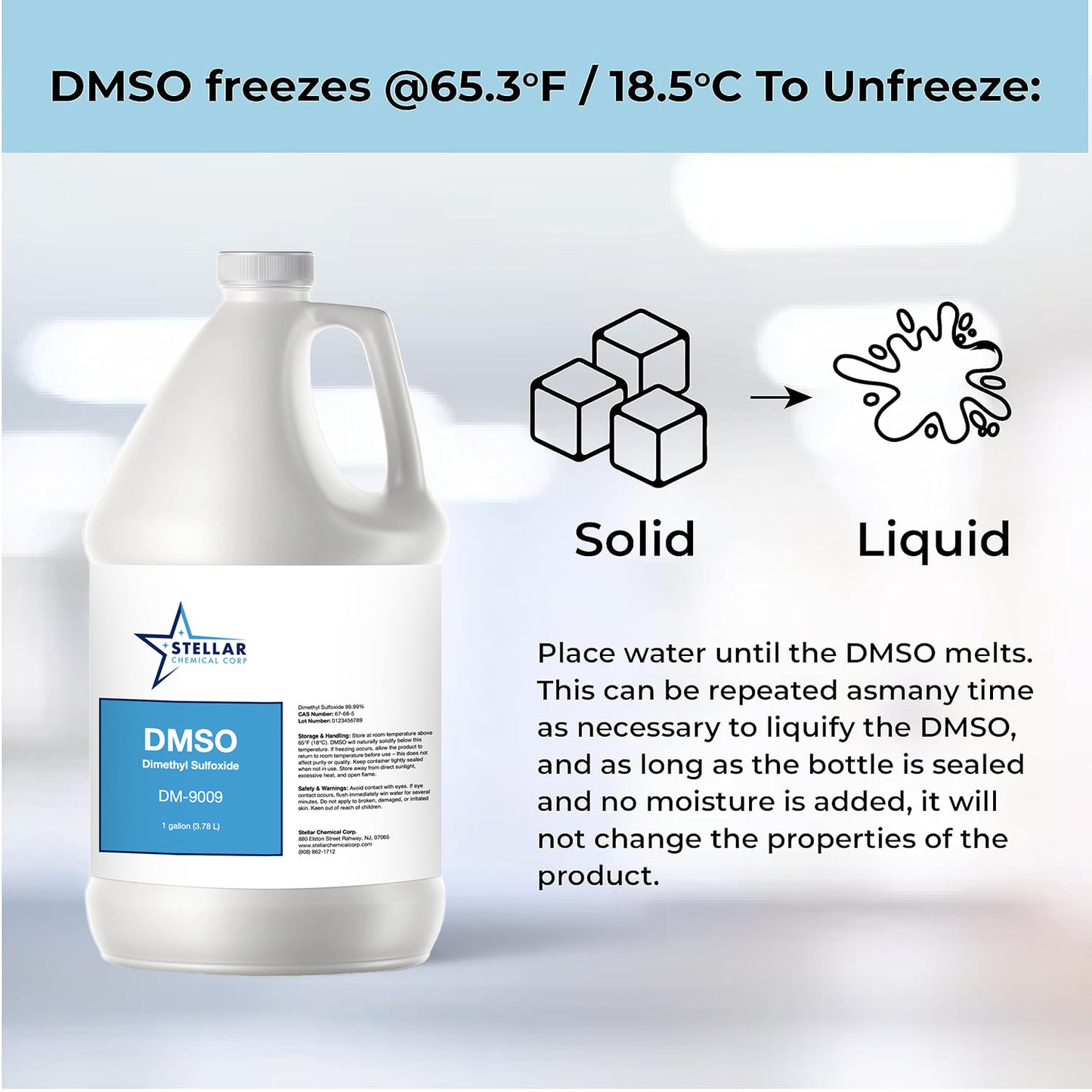 DMSO Dimethyl Sulfoxide | 99.99% High Purity