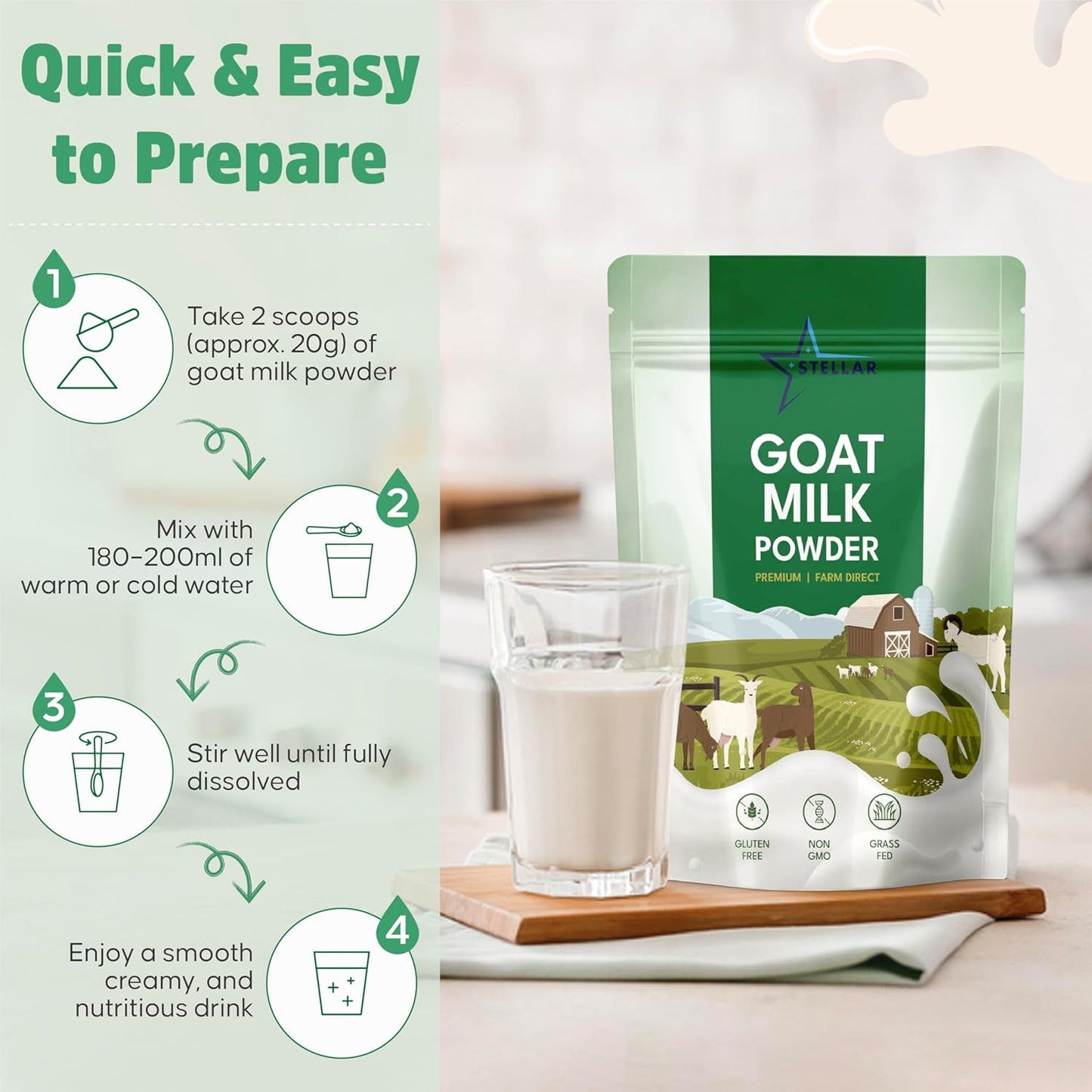 Goat Milk Powder | 100% Grass-Fed | Australia Sourced