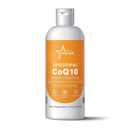 Liposomal CoQ10 Liquid Supplement | Premium Absorption Ubiquinone | Heart & Energy Support | 4 oz