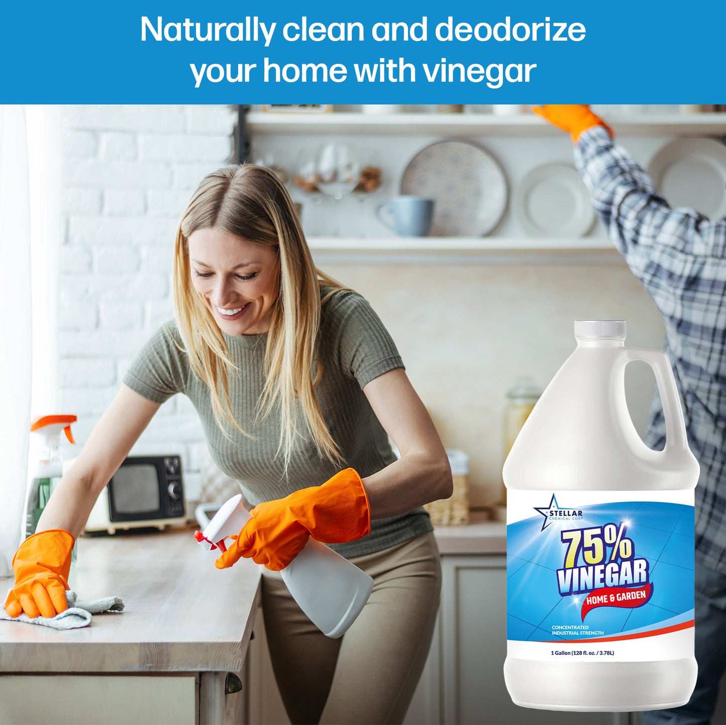75% Pure Vinegar | Dilutes to 15 Gallons