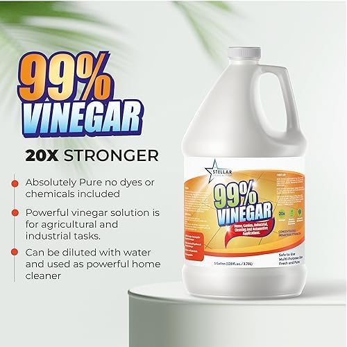 99% Pure Vinegar | 100% Natural Cleaner | Dilutes to 20 Gallons