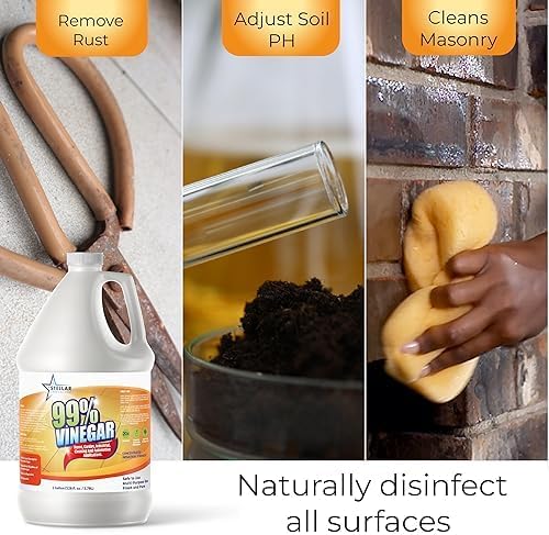 99% Pure Vinegar | 100% Natural Cleaner | Dilutes to 20 Gallons